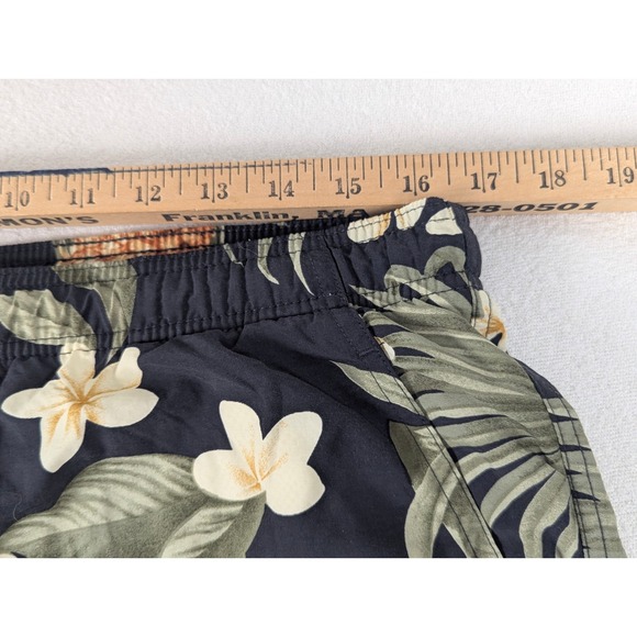 Tommy Bahama Mens Navy Pineapple Floral Swim Trunks Board Shorts Medium 6 Inseam - Picture 7 of 9